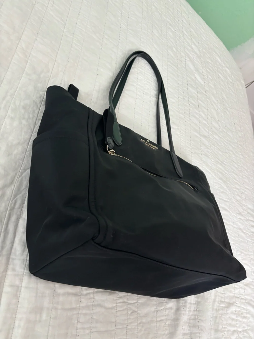 Kate Spade Chelsea Black Nylon Tote Bag with Multiple Pockets - Picture 4 of 14